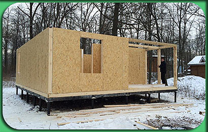 фото строительства СИП-дома 124 м2