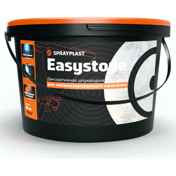 Декоративная штукатурка Sprayplast Easystone 18 кг